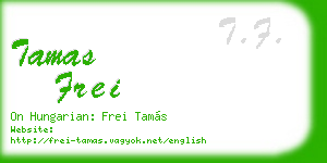 tamas frei business card